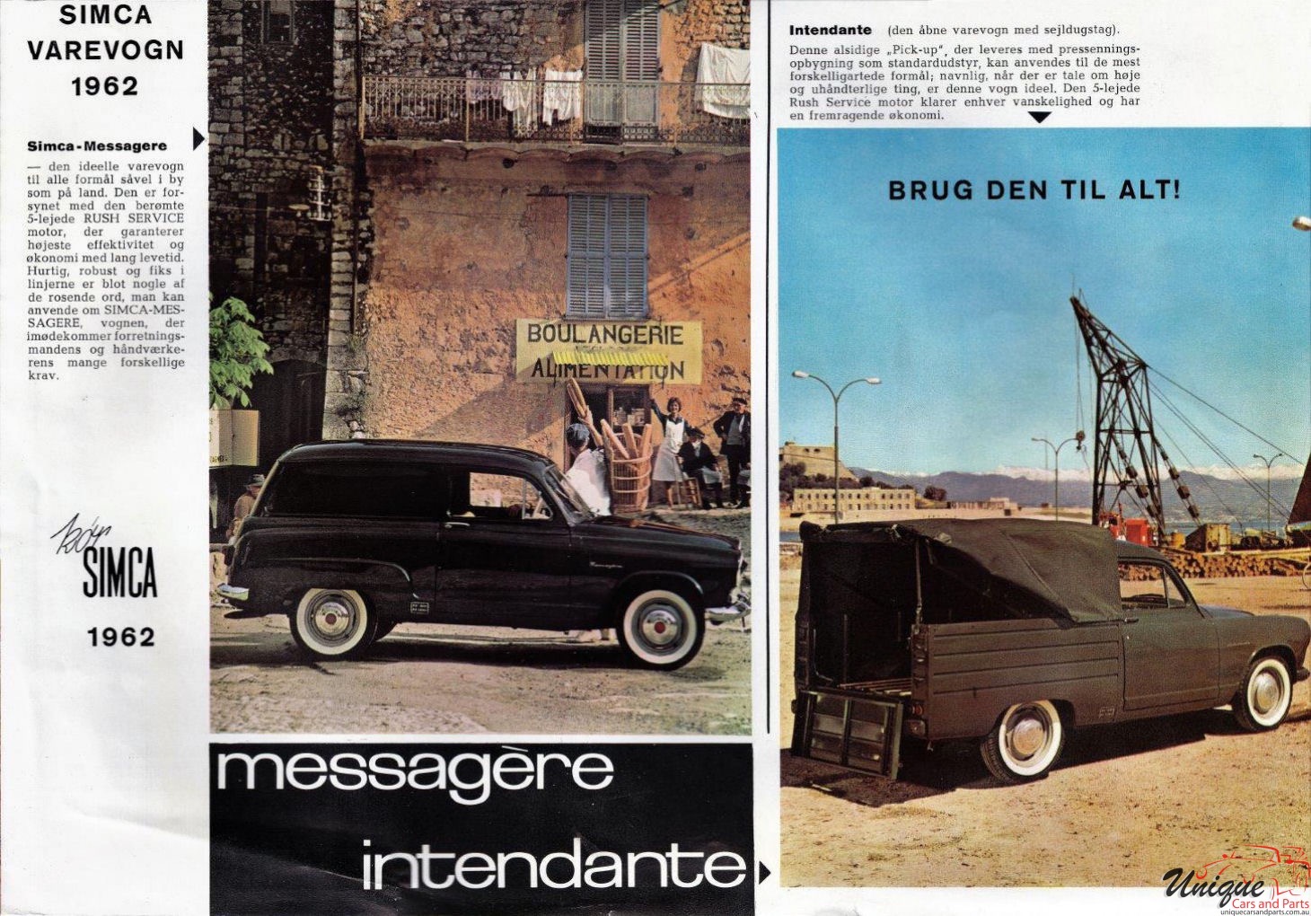 1962 Simca Van (Germany) Brochure Page 3